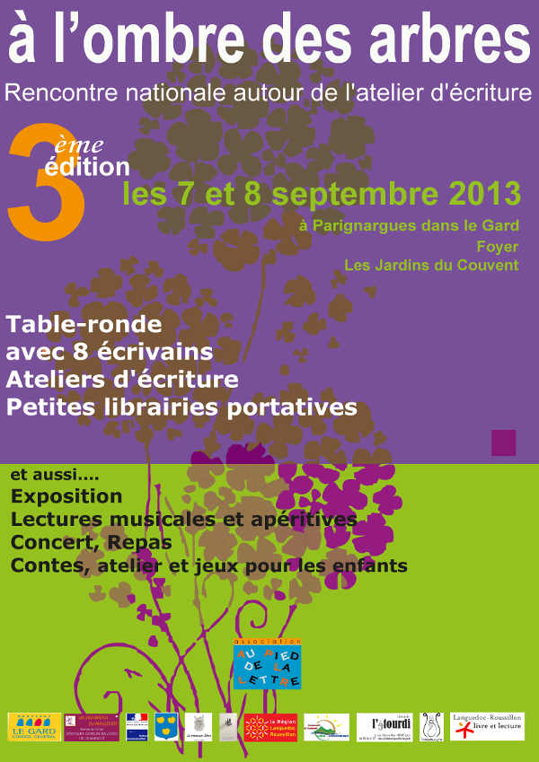 Affiche 2013 A L'Ombre des Arbres